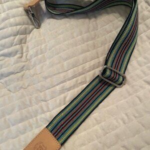 Consuela Black Webbing Crossbody Strap